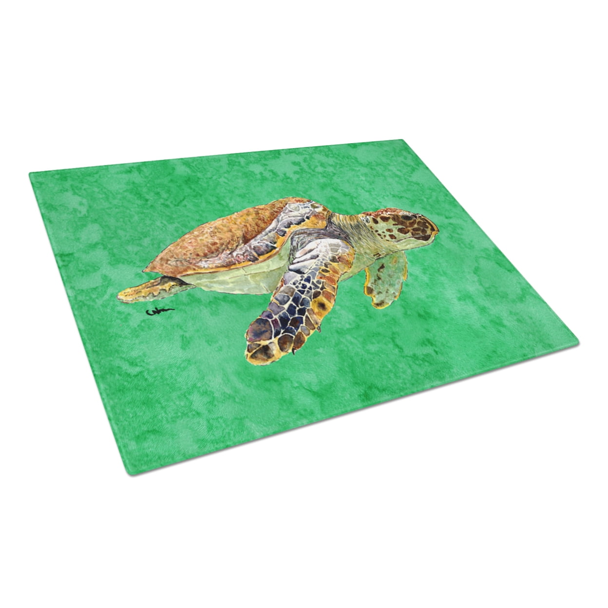 Carolines Treasures 8675LCB Turtle Glass Cutting Board Large, 12H x 16W, multicolor