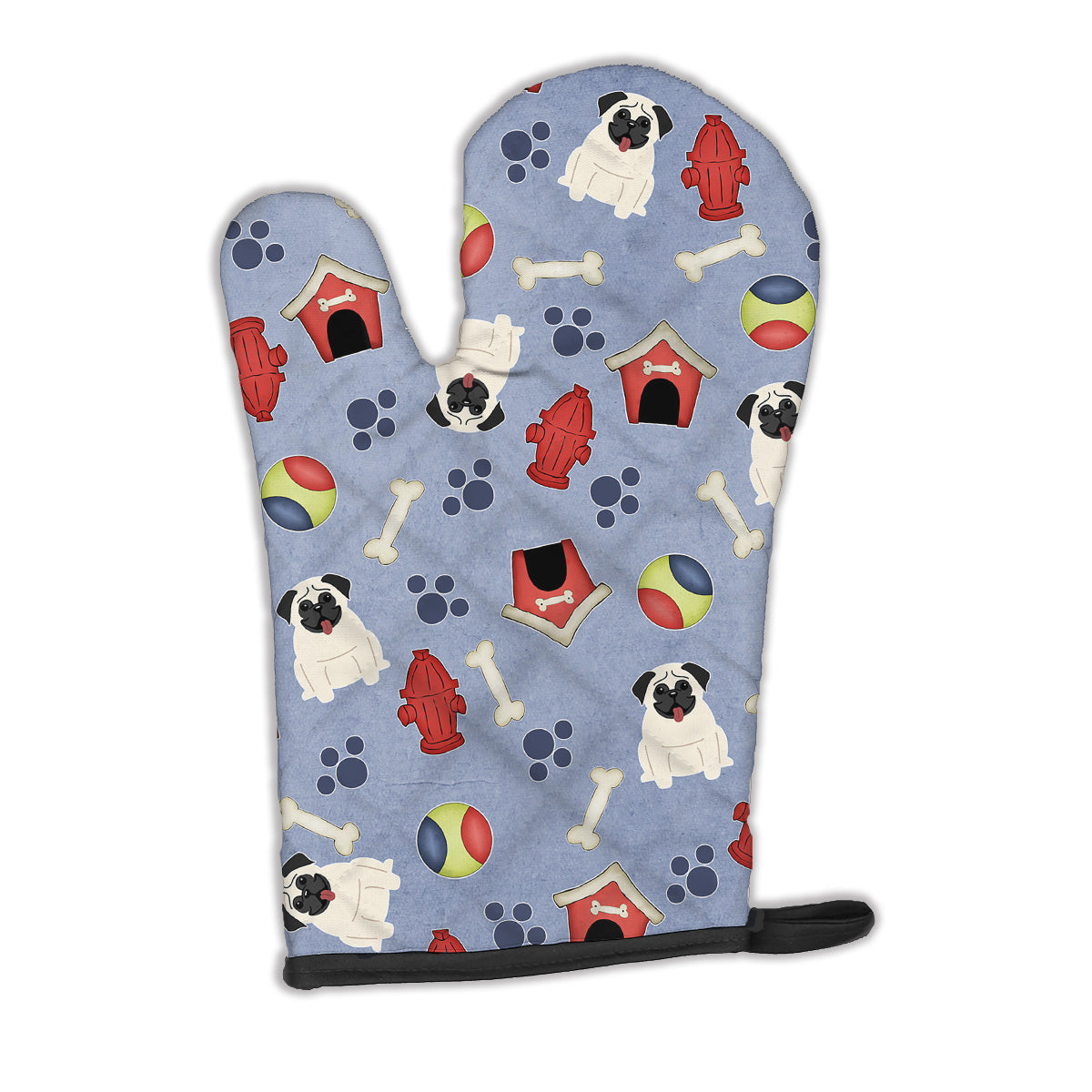 Dog House Collection Pug Cream Oven Mitt