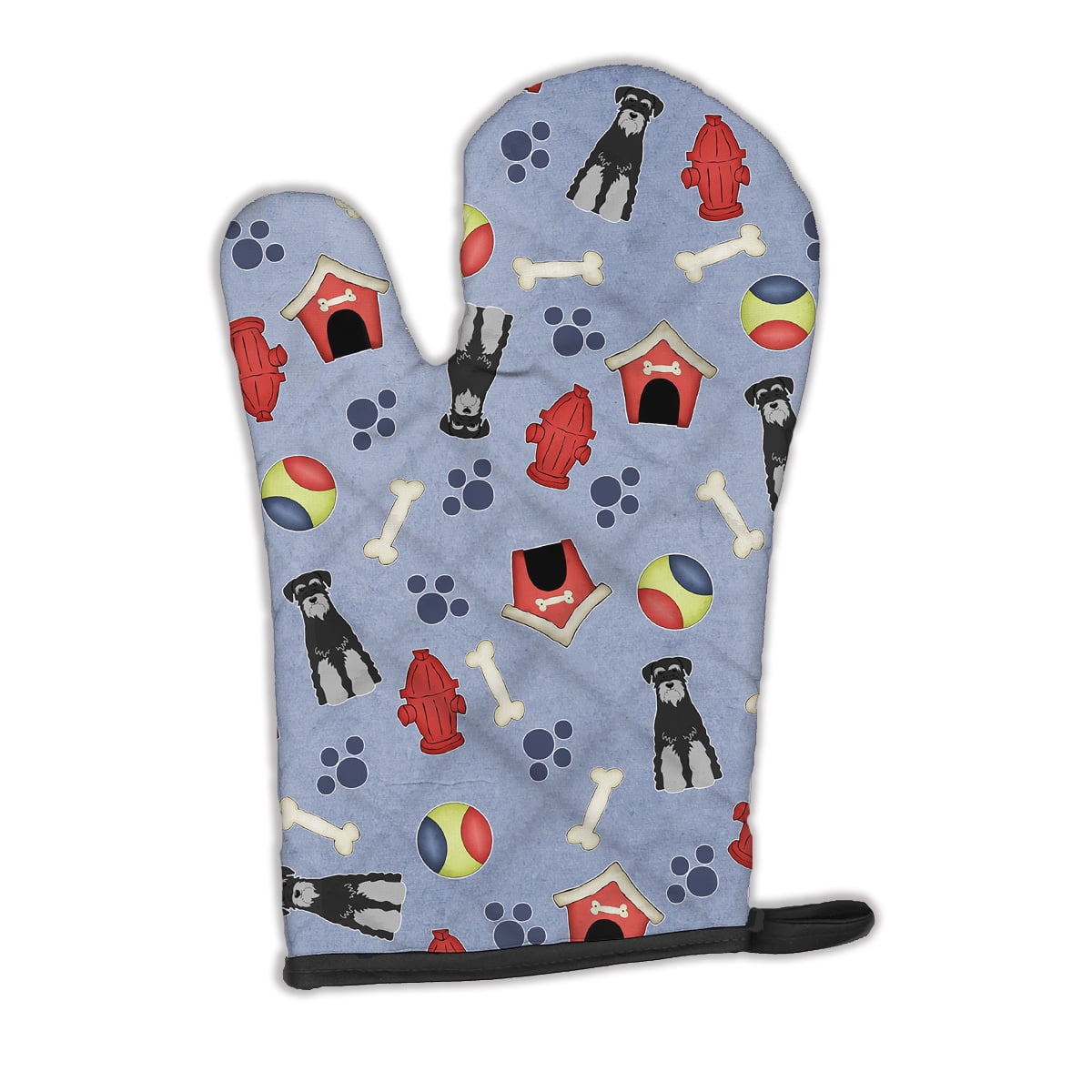 Dog House Collection Standard Schnauzer Black Grey Oven Mitt