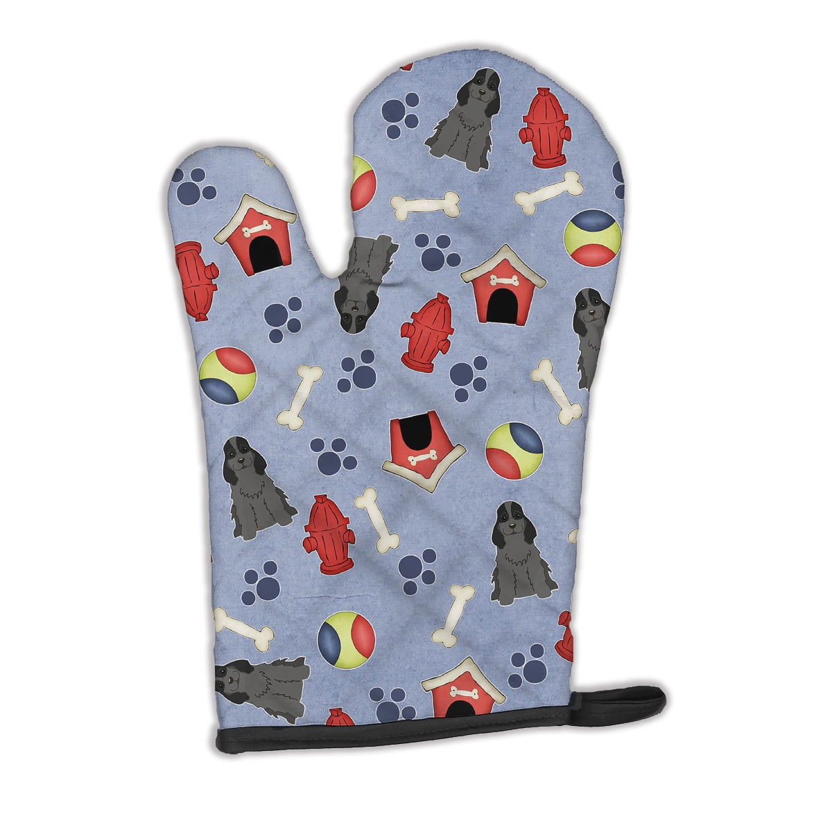 Dog House Collection Cocker Spaniel Black Oven Mitt