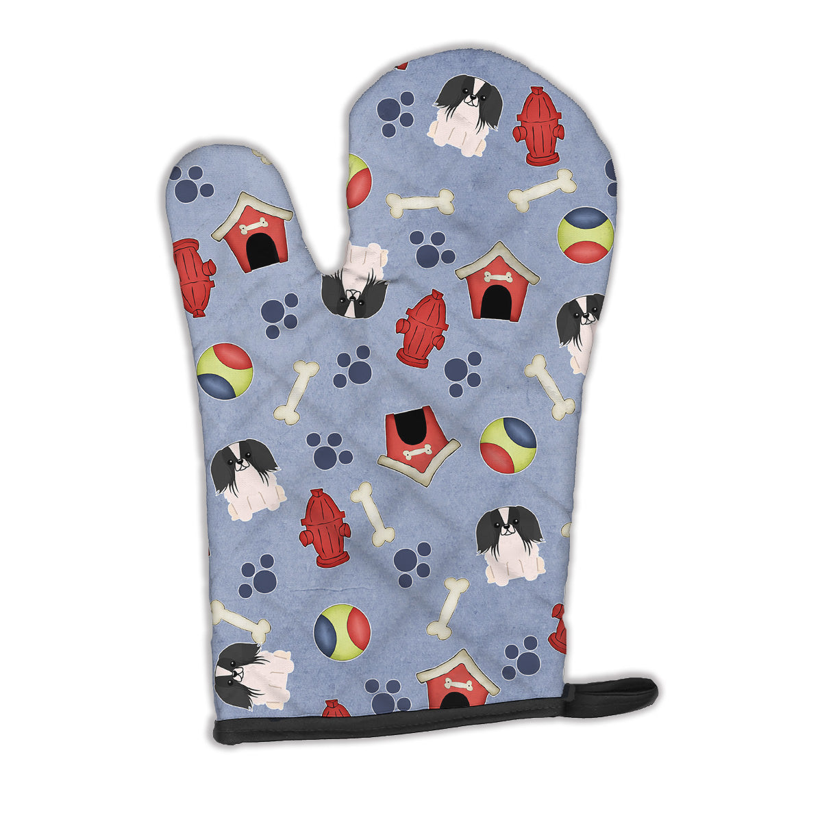 Dog House Collection Pekingnese Black White Oven Mitt