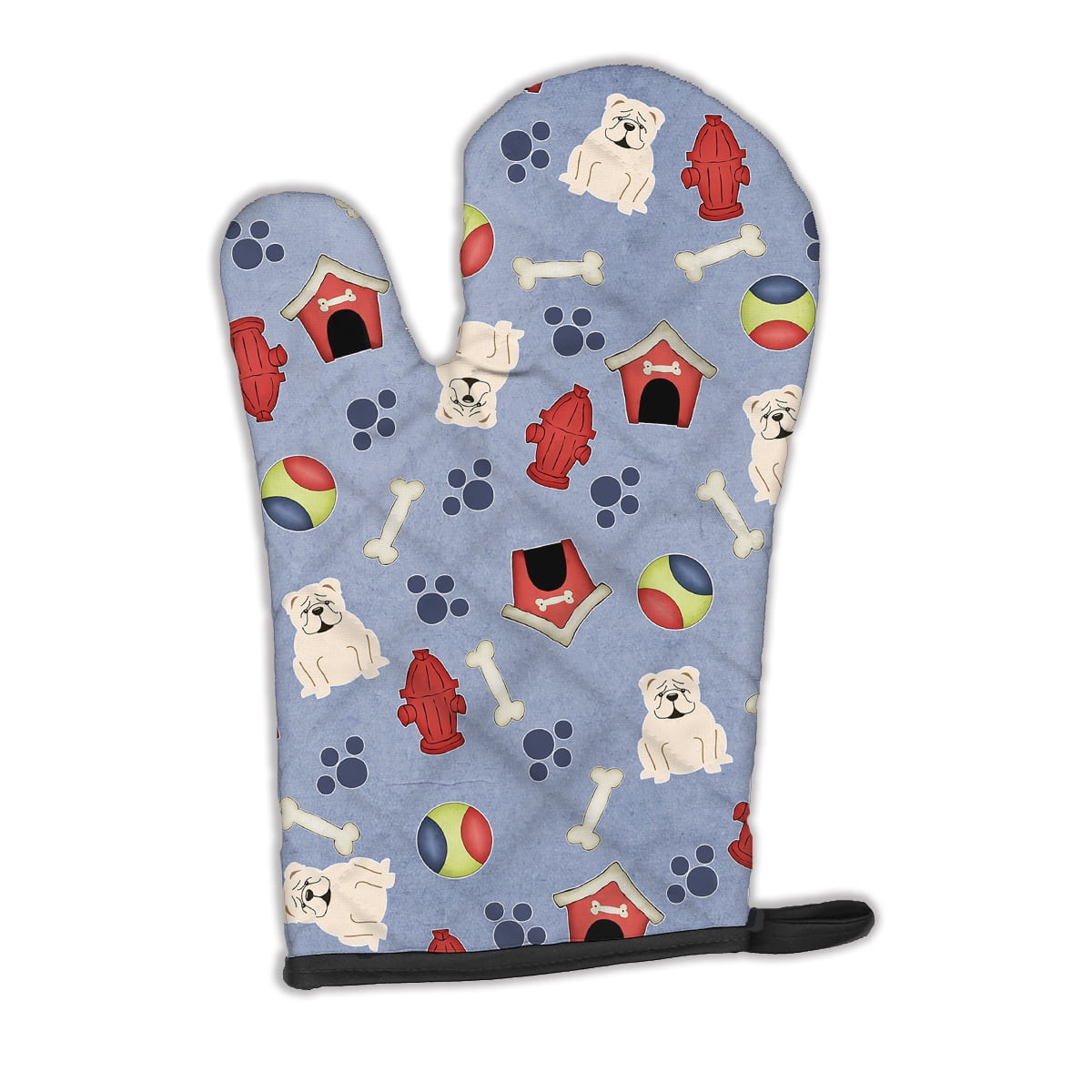 Dog House Collection English Bulldog White Oven Mitt