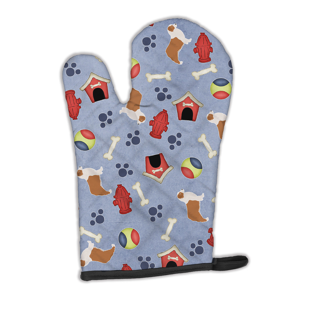 Australian Shepherd Dog Dog House Collection Oven Mitt