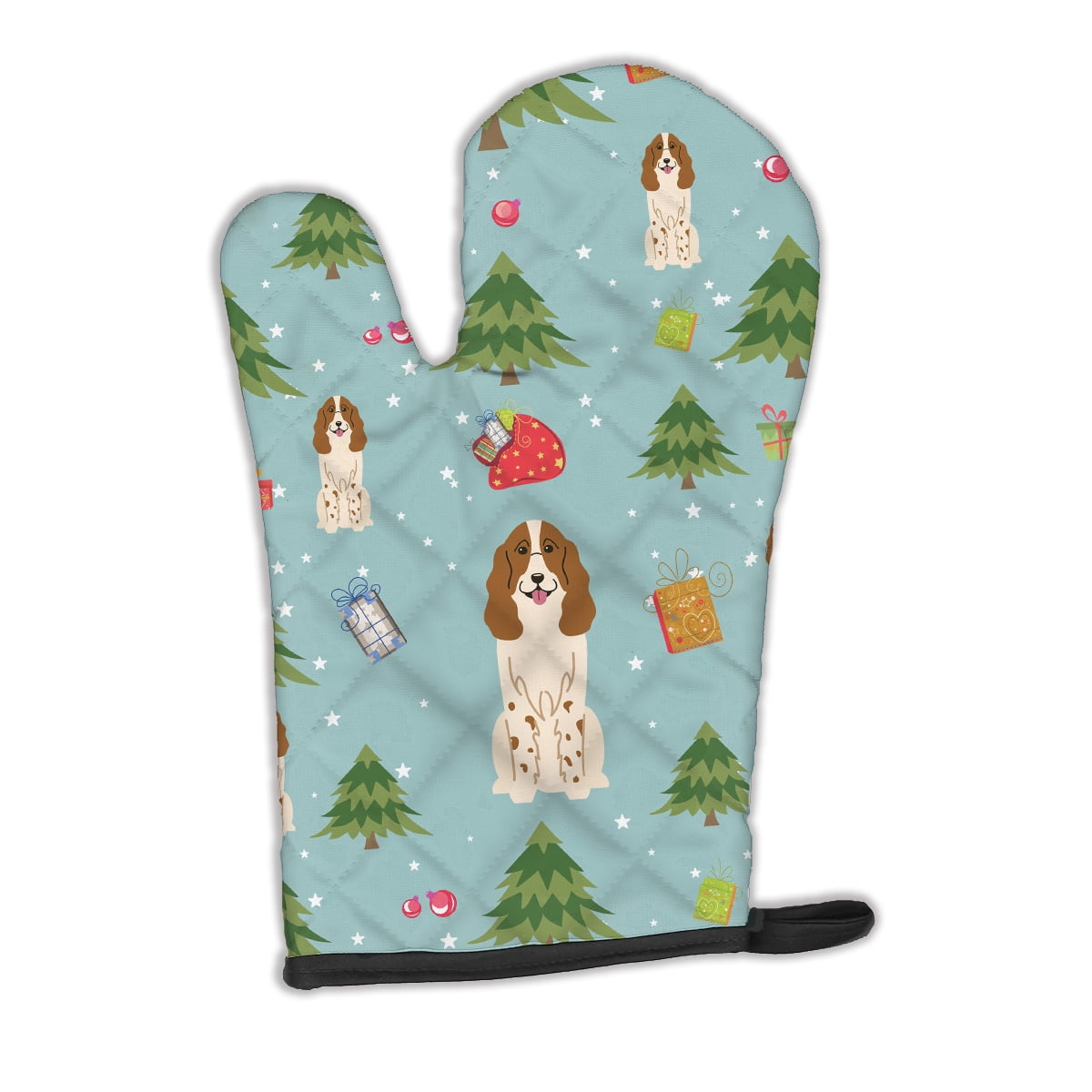 Christmas Russian Spaniel Oven Mitt