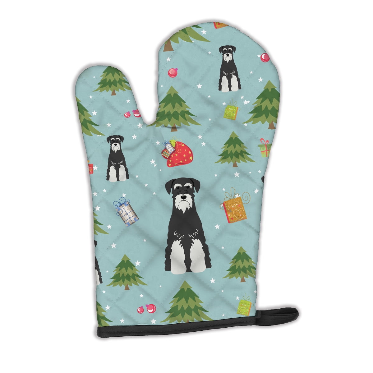 Christmas Standard Schnauzer Salt and Pepper Oven Mitt