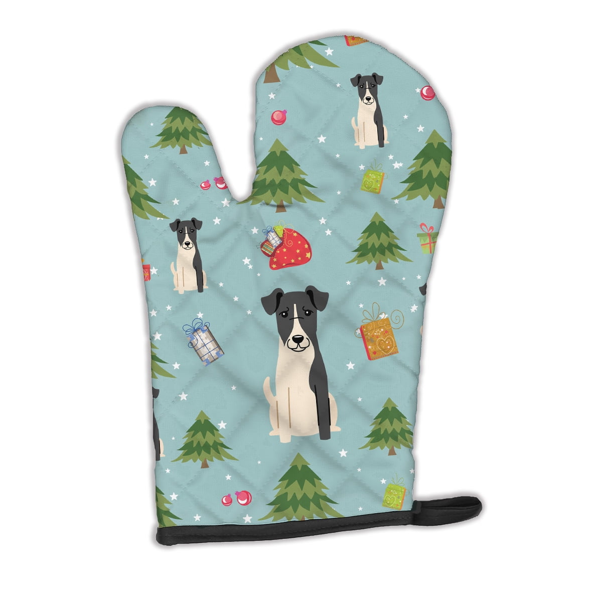 Christmas Smooth Fox Terrier Oven Mitt