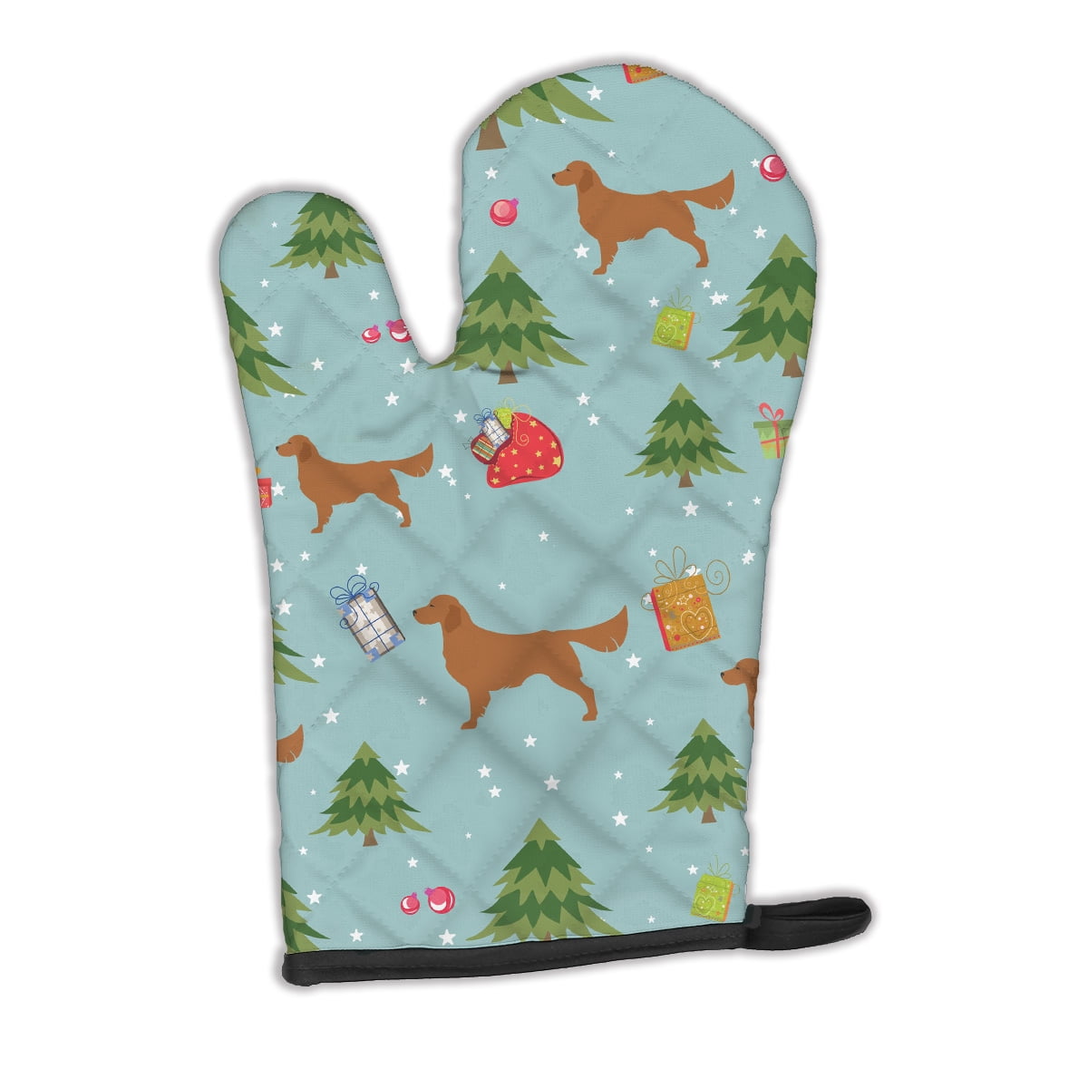 Christmas Golden Retriever Oven Mitt