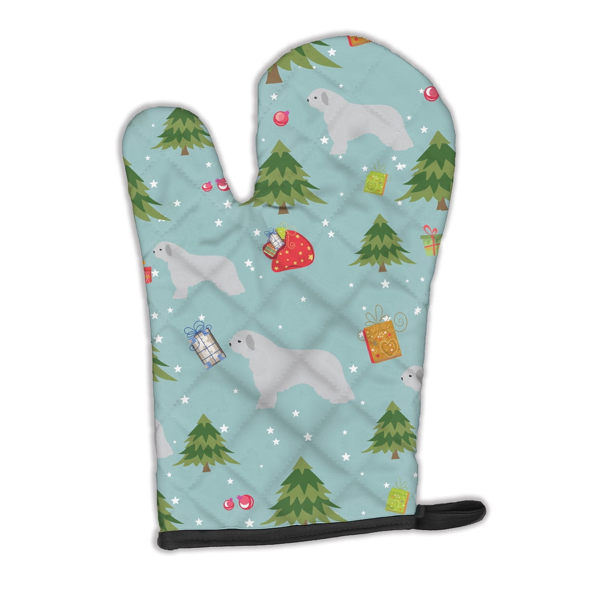 Christmas Spanish Water Dog Oven Mitt