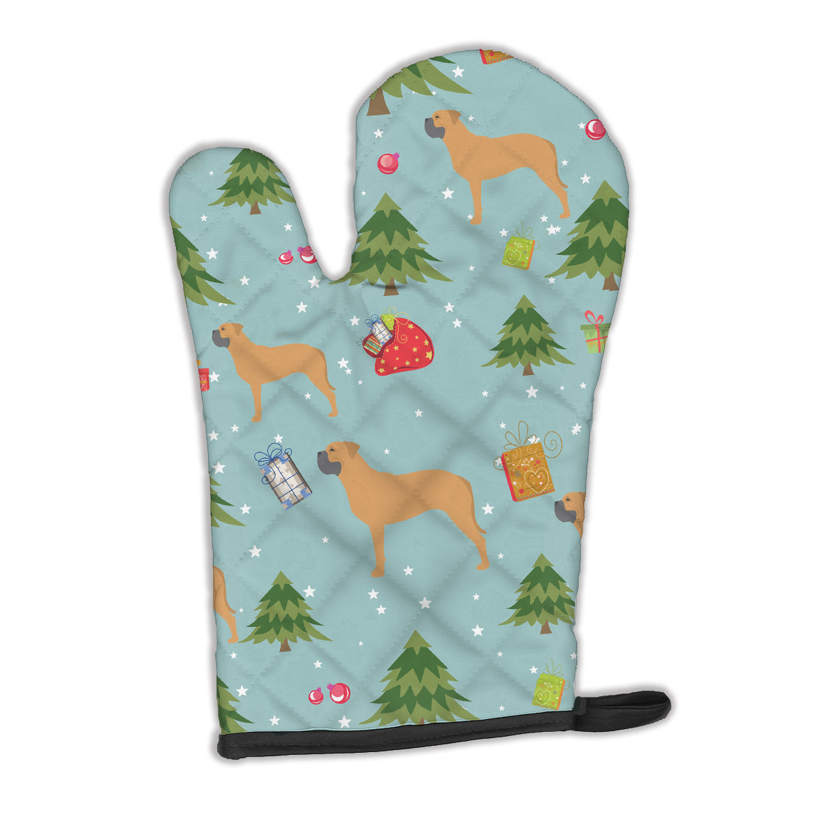 Christmas Bullmastiff Oven Mitt