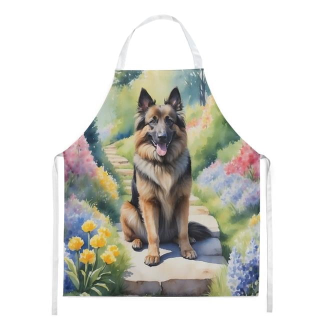 Carolines Treasures DAC6565APRON 30 x 27 in. Belgian Tervuren Spring Path Apron