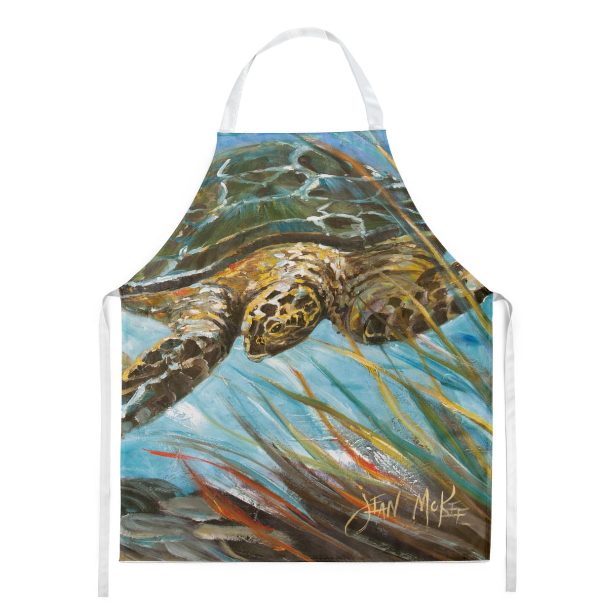 Carolines Treasures JMK1299APRON At the Pier Sailboats Apron Large multicolor