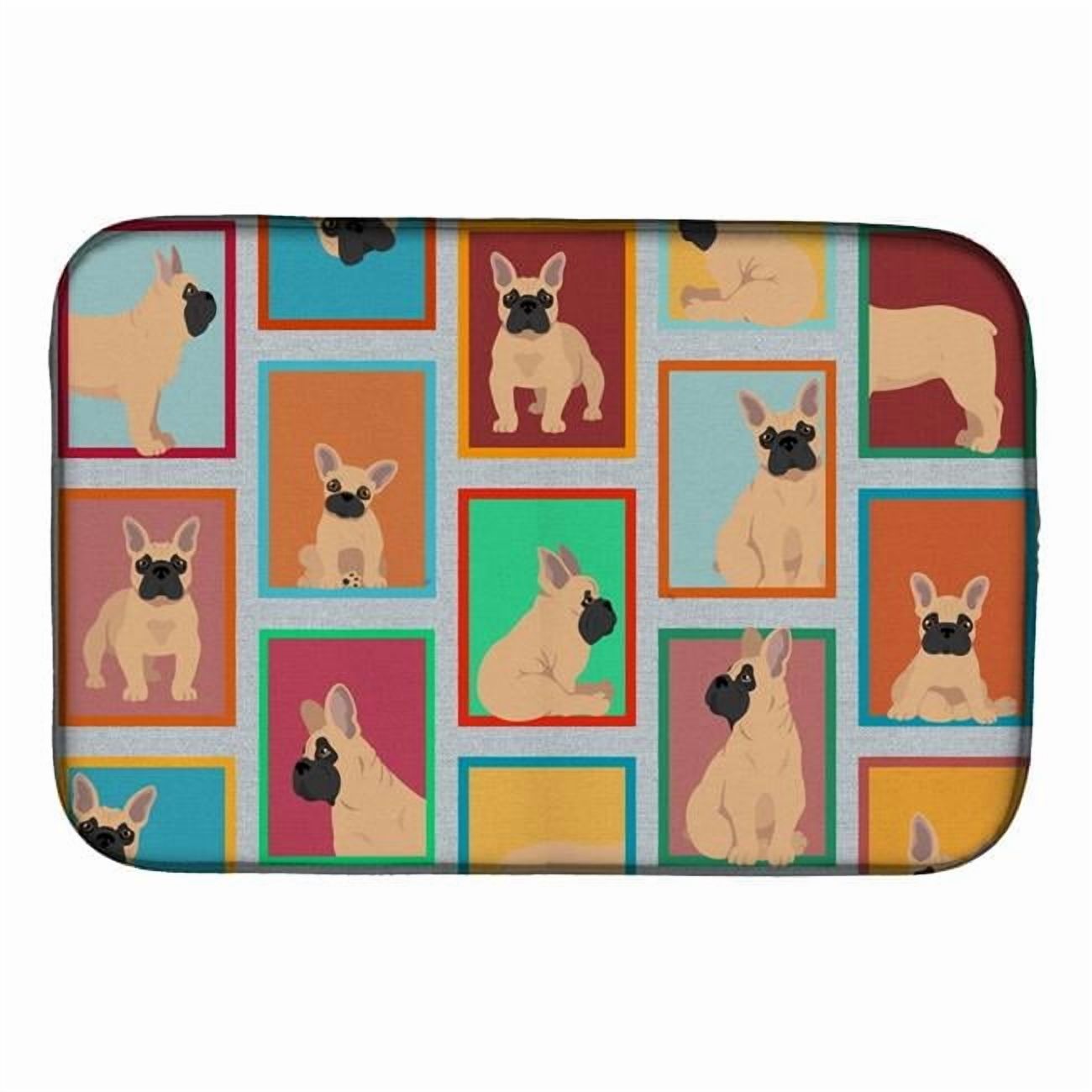 Lots of Red Yorkie Dish Drying Mat 14 in x 21 in