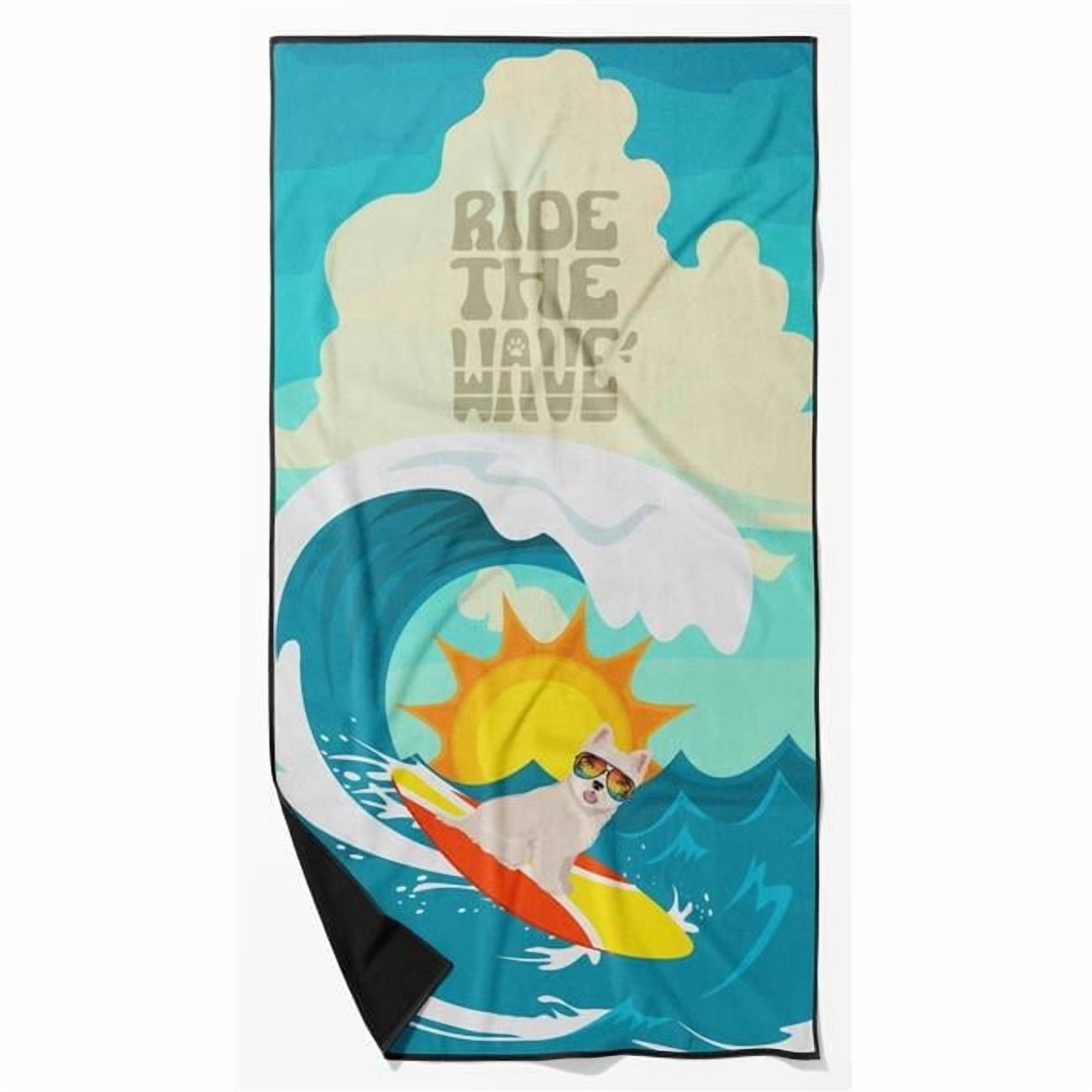 Carolines Treasures MLM1289TWL3060 60 x 30 in. Unisex Surfer Dog Westie Premium Beach Towel
