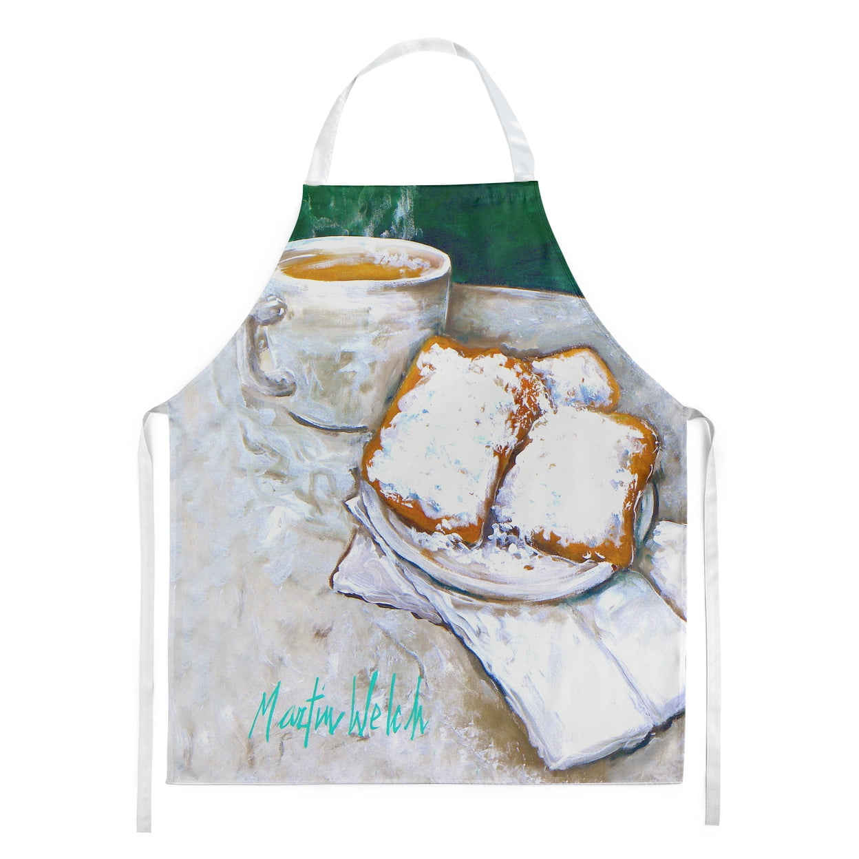 Carolines Treasures MW1008APRON Beingets Breakfast Delight Apron Large multicolor