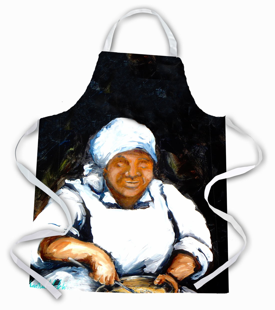 Carolines Treasures MW1087APRON Hot Water Cornbread  Apron Large multicolor