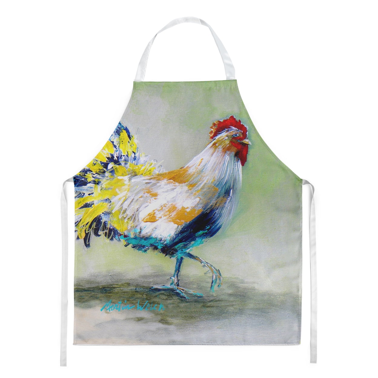 Carolines Treasures MW1259APRON Sunrise Rooster Apron Large multicolor