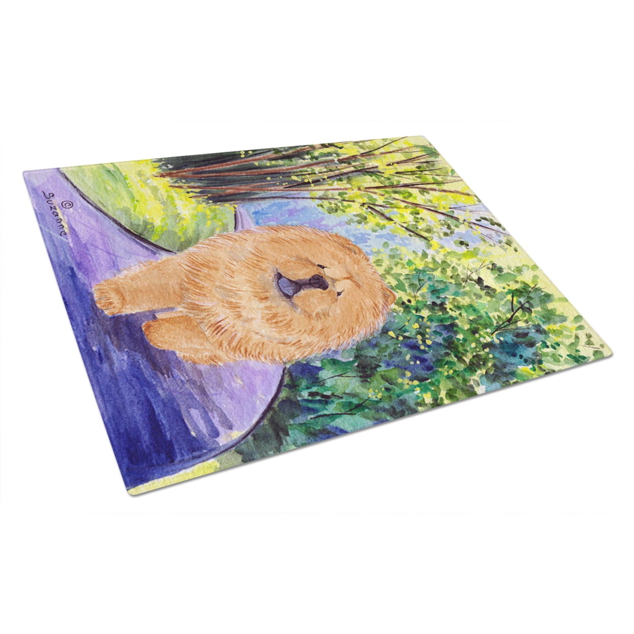 Carolines Treasures SS7003LCB Chow Chow Glass Cutting Board Large, 12H x 16W, multicolor
