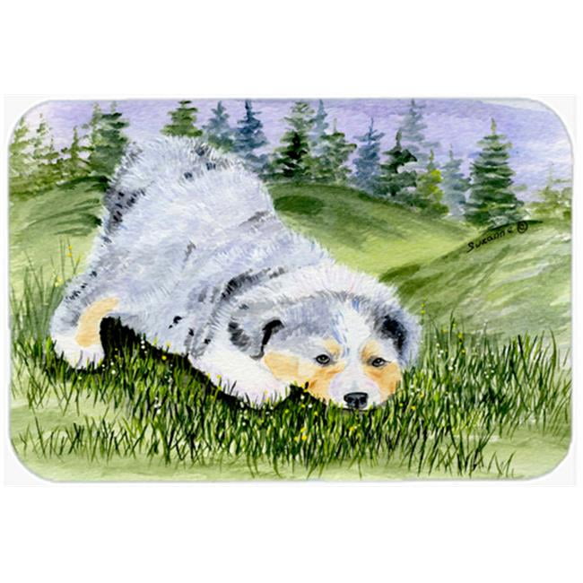 Carolines Treasures SS8015LCB Australian Shepherd Glass Cutting Board Large, 12H x 16W, multicolor