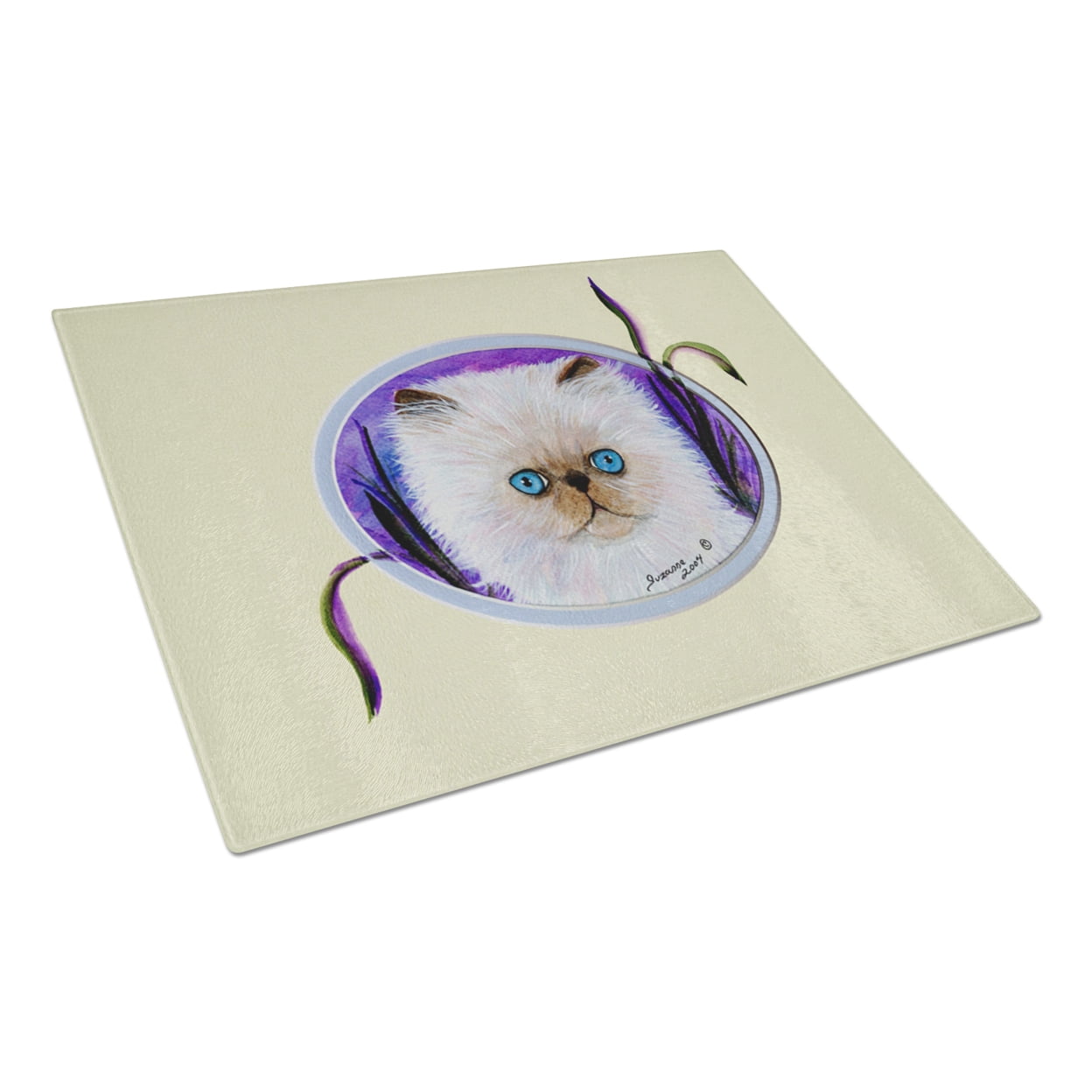 Carolines Treasures SS8020LCB Cat Glass Cutting Board Large, 12H x 16W, multicolor