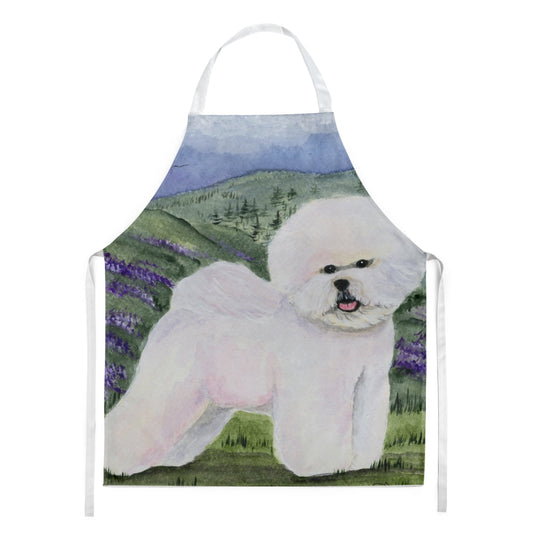 Carolines Treasures SS8025APRON Bichon Frise Apron Large multicolor