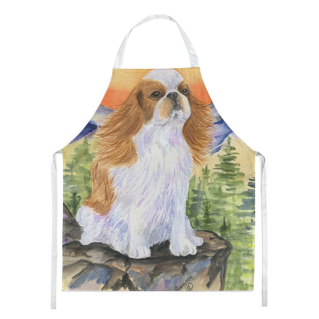 Carolines Treasures SS8311APRON English Toy Spaniel Apron Large multicolor
