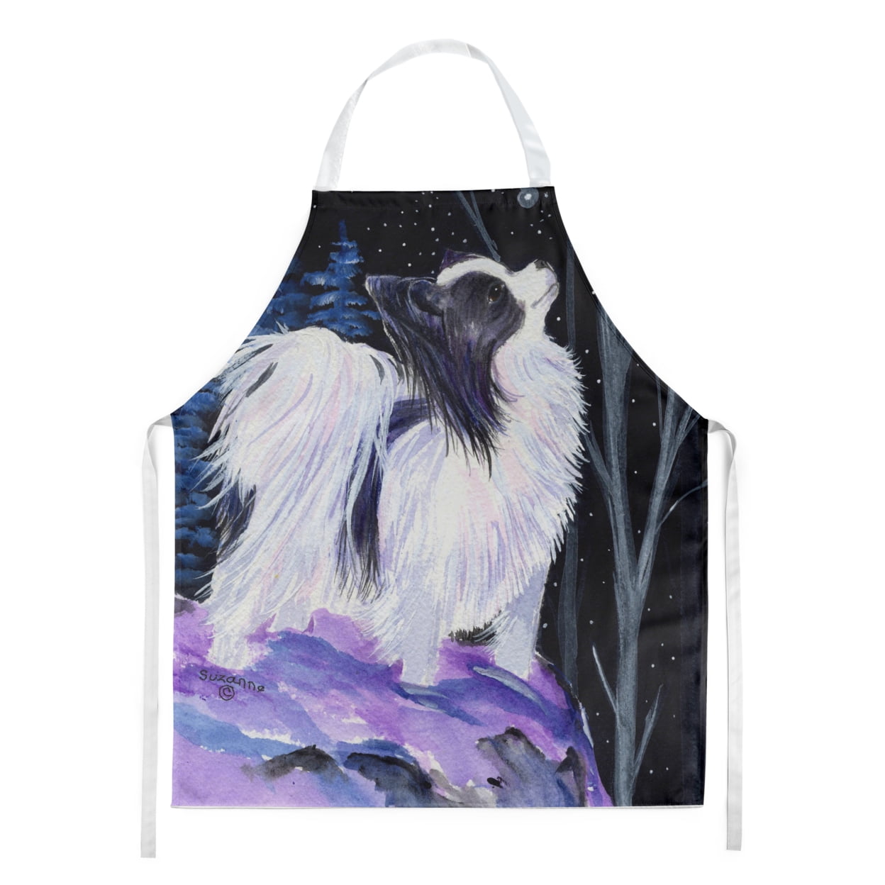 Carolines Treasures SS8383APRON Starry Night Papillon Apron Large multicolor