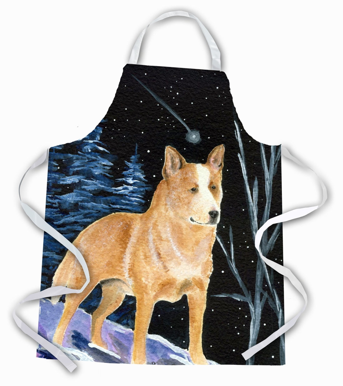 Carolines Treasures SS8407APRON Starry Night Australian Cattle Dog Apron Large multicolor