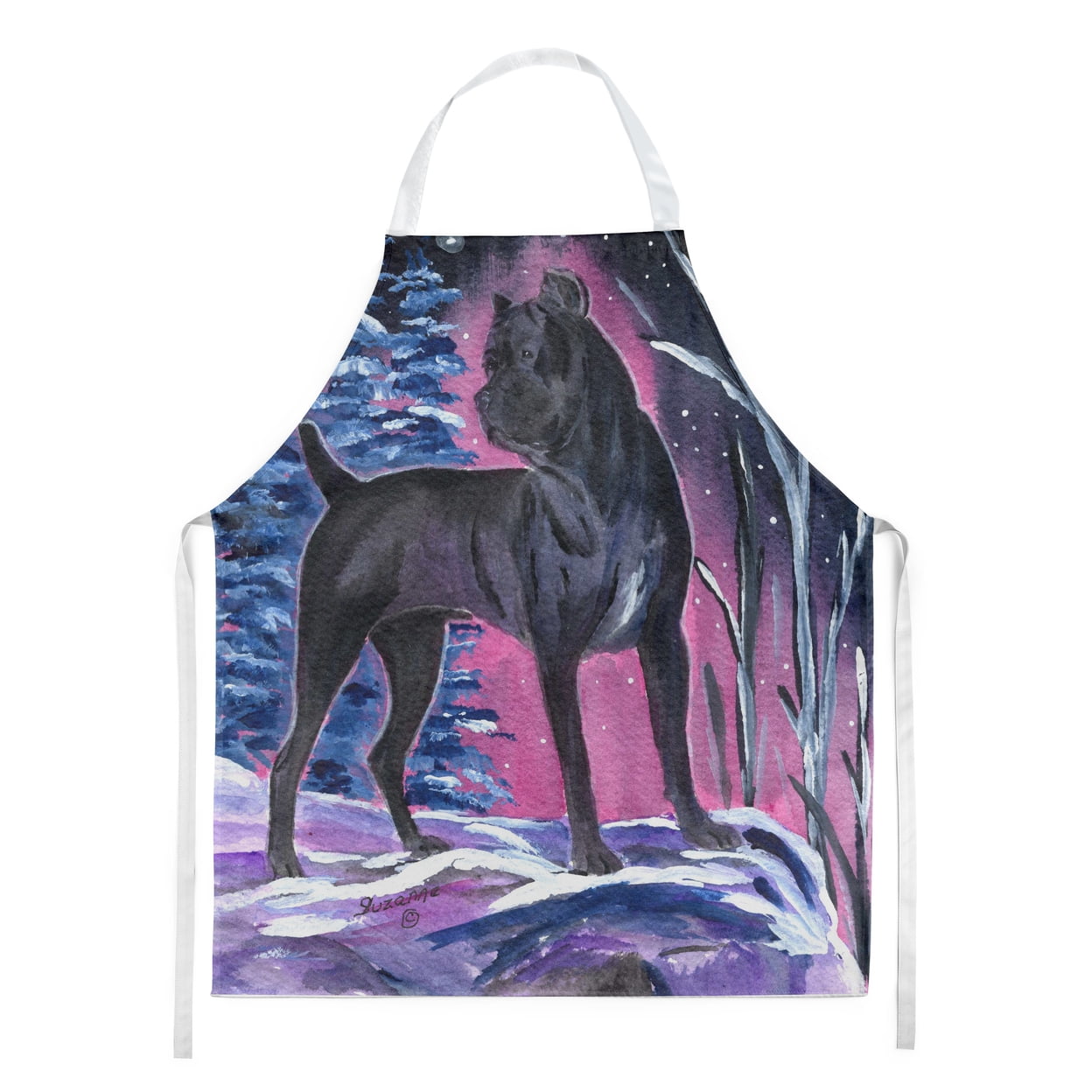 Carolines Treasures SS8410APRON Starry Night Cane Corso Apron Large multicolor