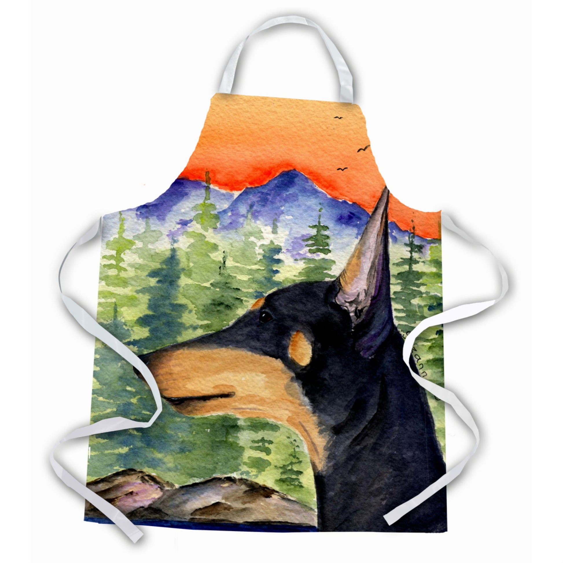 Carolines Treasures SS8433APRON Manchester Terrier Apron Large multicolor