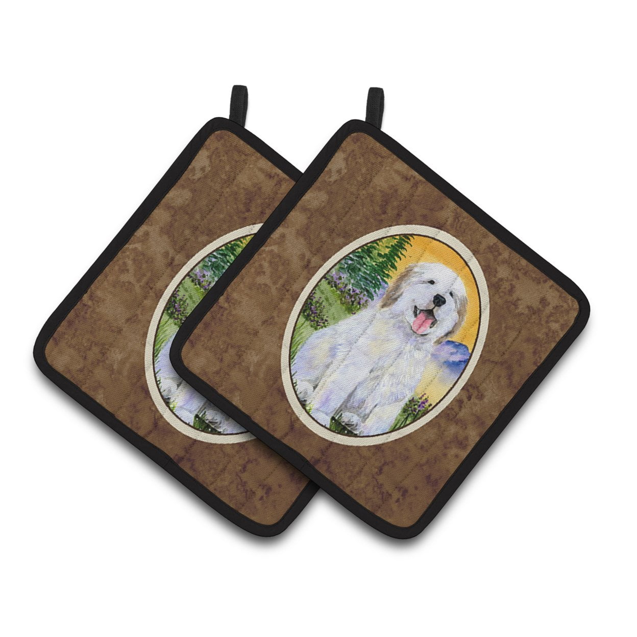 Great Pyrenees Pair of Pot Holders