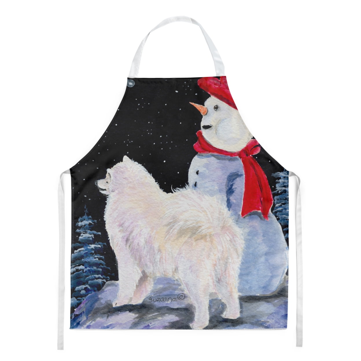 Carolines Treasures SS8572APRON Samoyed Apron Large multicolor
