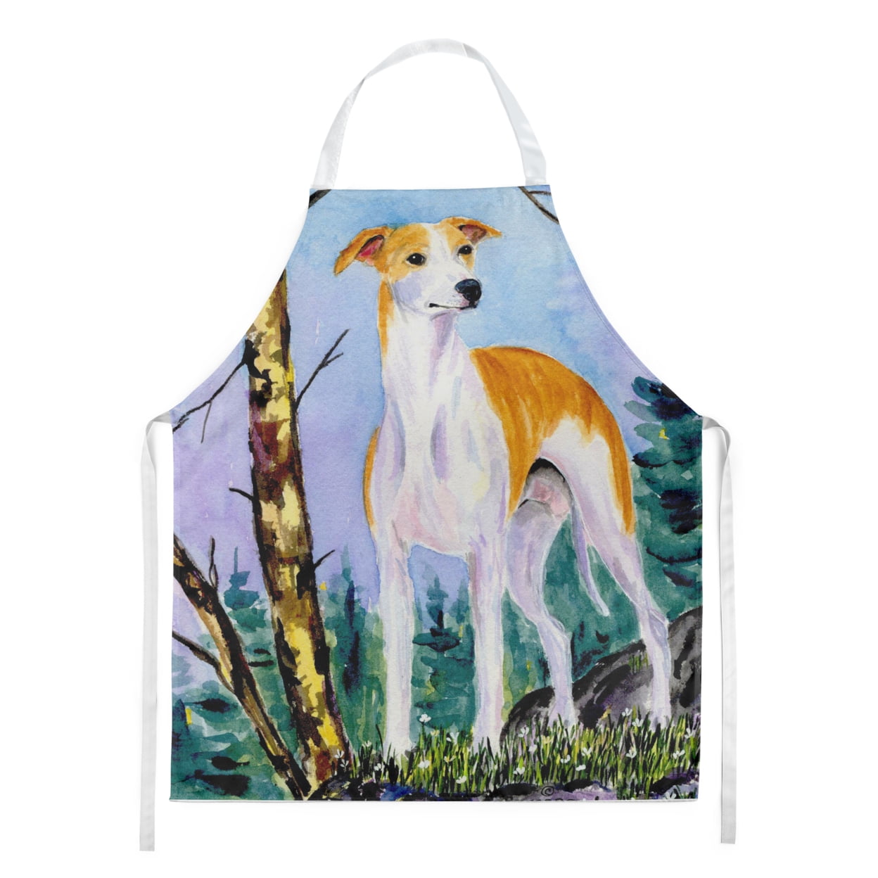 Carolines Treasures SS8662APRON Whippet Apron Large multicolor