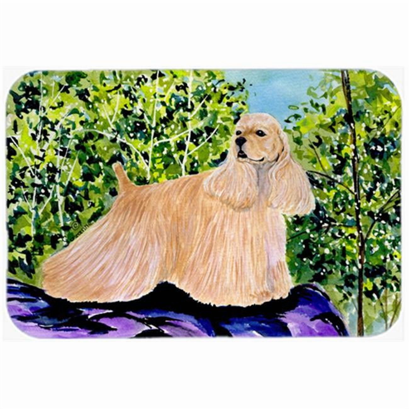 Carolines Treasures SS8668LCB Cocker Spaniel Glass Cutting Board Large, 12H x 16W, multicolor