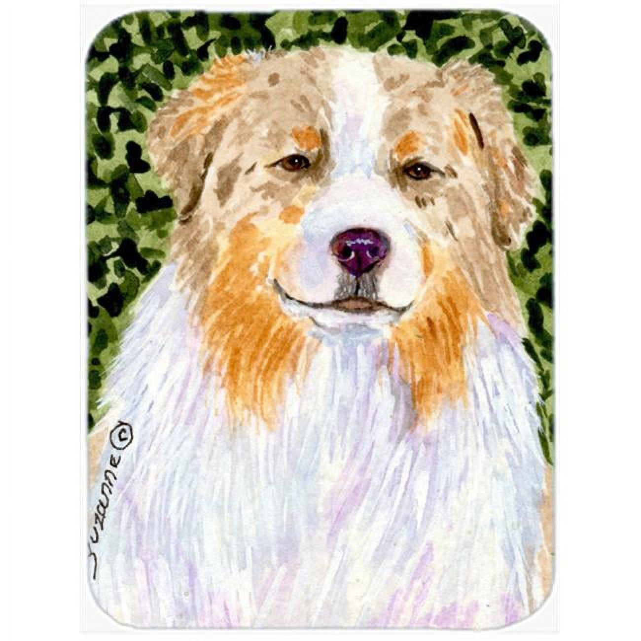 Carolines Treasures SS8733LCB Australian Shepherd Glass Cutting Board Large, 12H x 16W, multicolor
