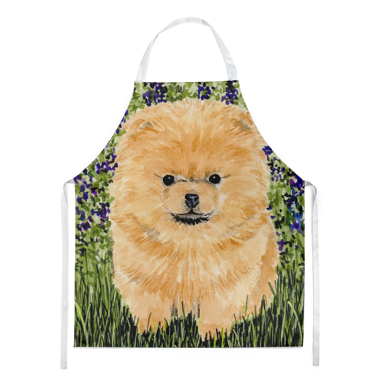Carolines Treasures SS8746APRON Pomeranian Apron Large multicolor