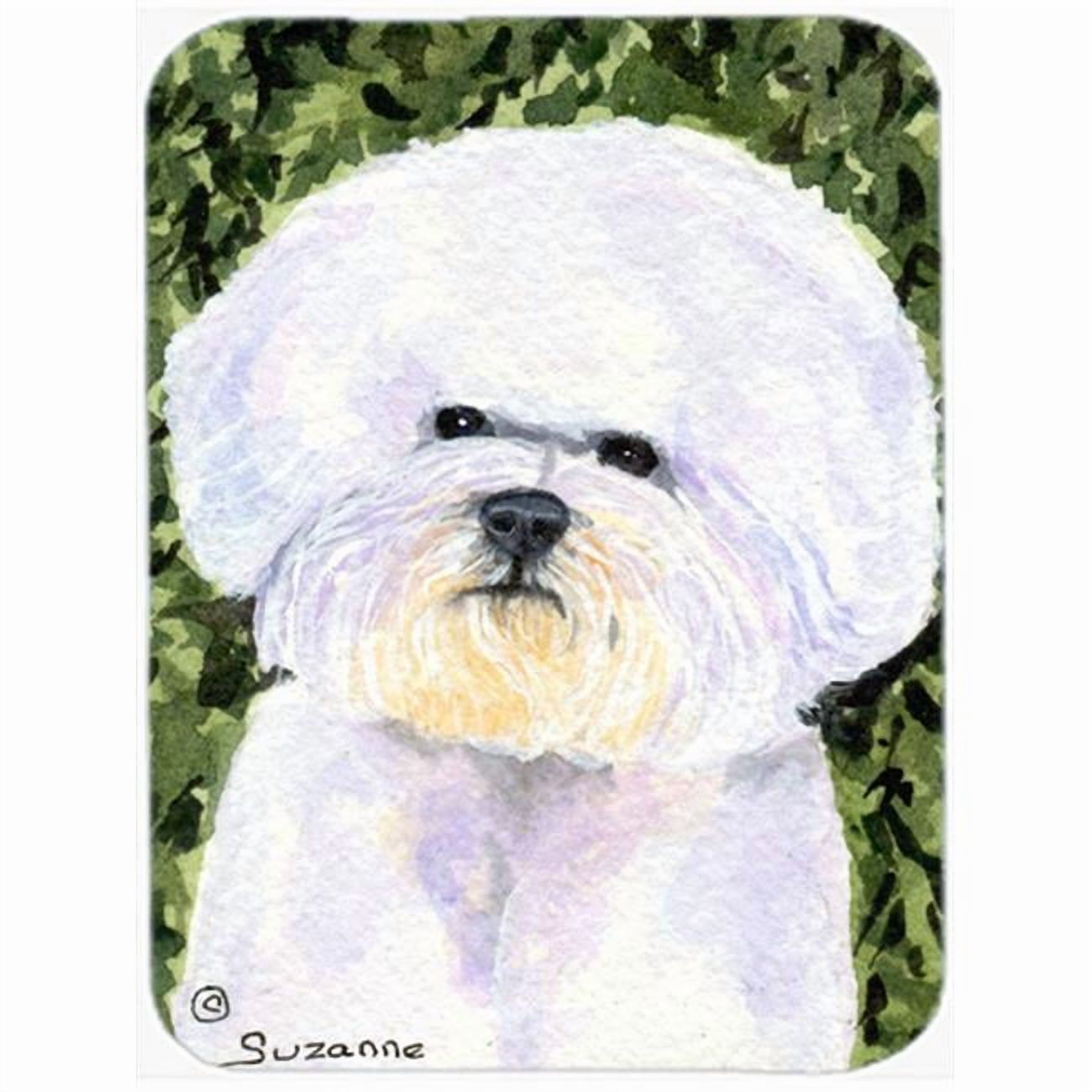 Carolines Treasures SS8829LCB Bichon Frise Glass Cutting Board Large, 12H x 16W, multicolor