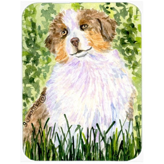 Carolines Treasures SS8844LCB Australian Shepherd Glass Cutting Board Large, 12H x 16W, multicolor