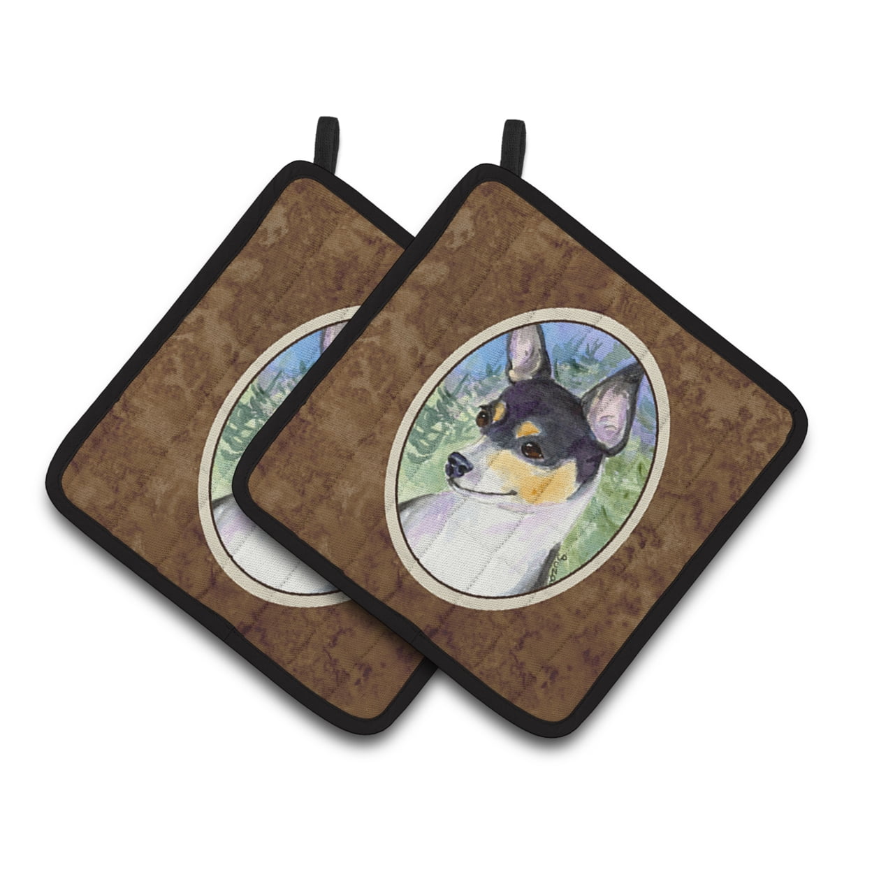 Rat Terrier Pair of Pot Holders