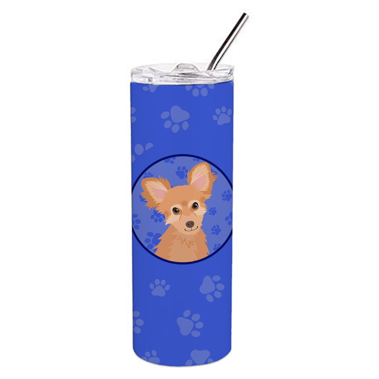 Chihuahua Fawn  Stainless Steel 20 oz Skinny Tumbler 3 in x 8.25 in