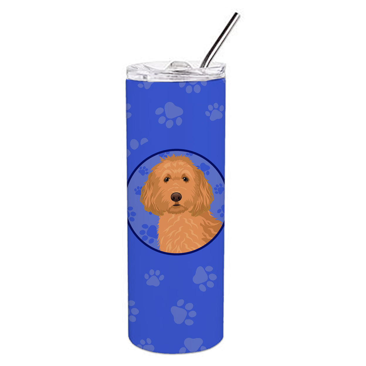 Doodle Red #1  Stainless Steel 20 oz Skinny Tumbler 3 in x 8.25 in