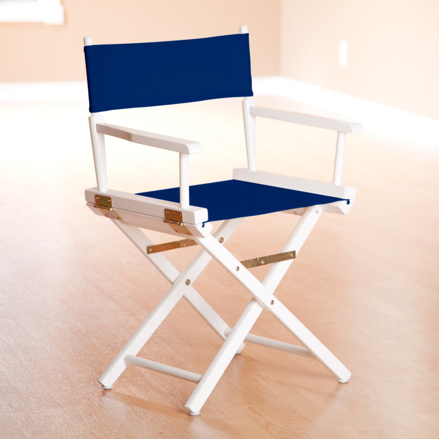 Casual Home 200-00-021-10 18 in. Directors Chair Natural Frame with Navy Blue Canvas