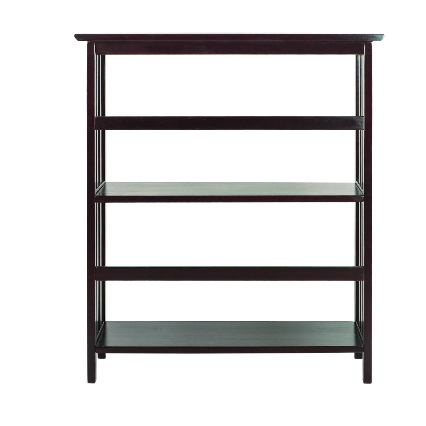 Casual Home Mission Style 3-Shelf  Bookcase-Espresso