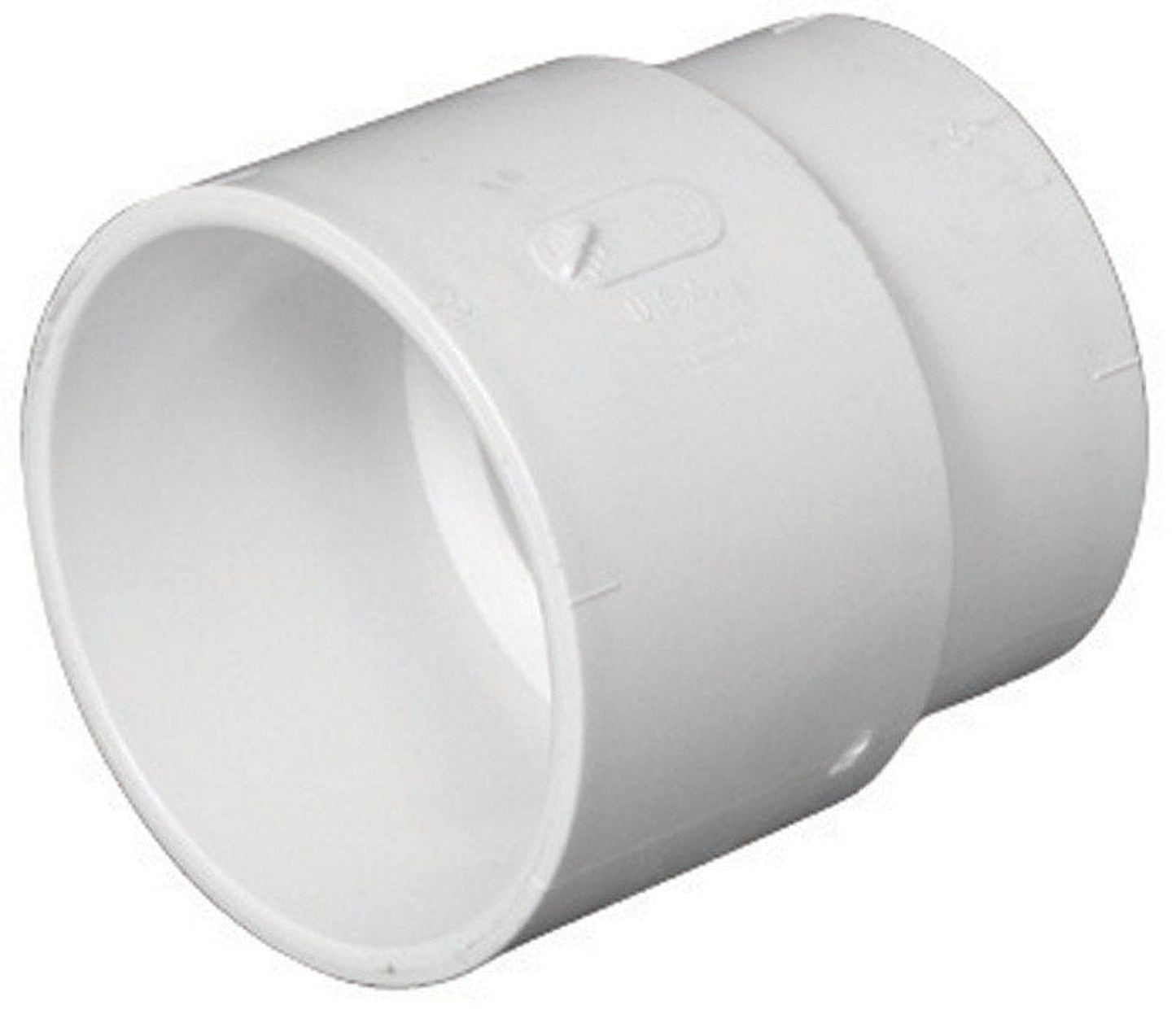 Charlotte Pipe Schedule 40 3 in. Hub x 3 in. Dia. Hub PVC Pipe Adapter