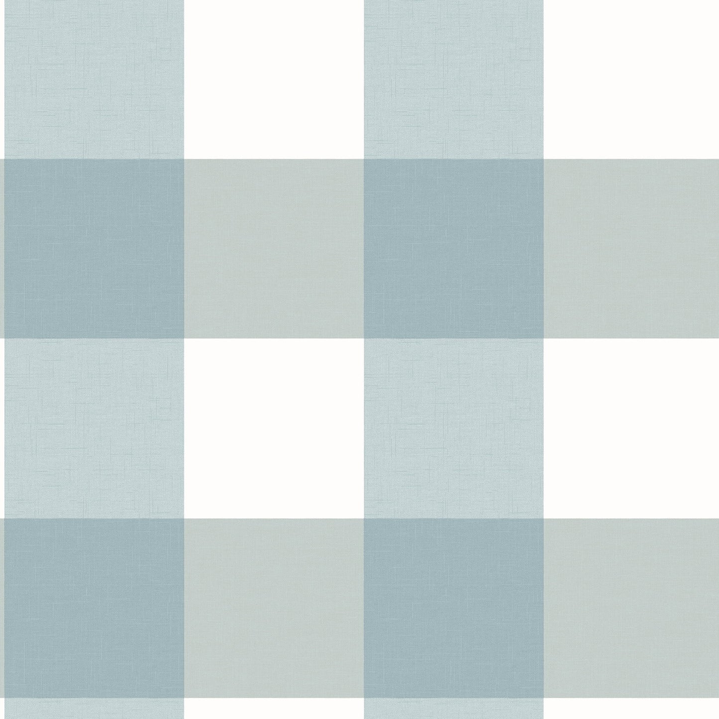 Chesapeake Amos Teal Gingham Prepasted High Performance Wallpaper, 20.5-in by 33-ft, 56.4 sq. ft.