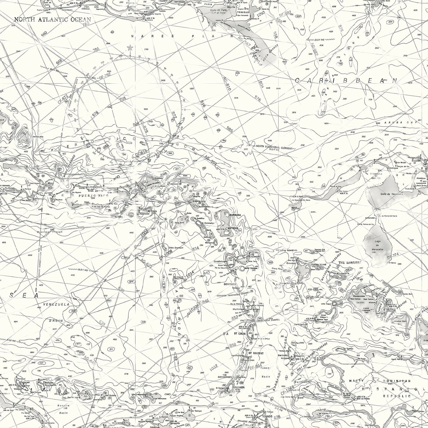 Chesapeake Charts Black Map Wallpaper