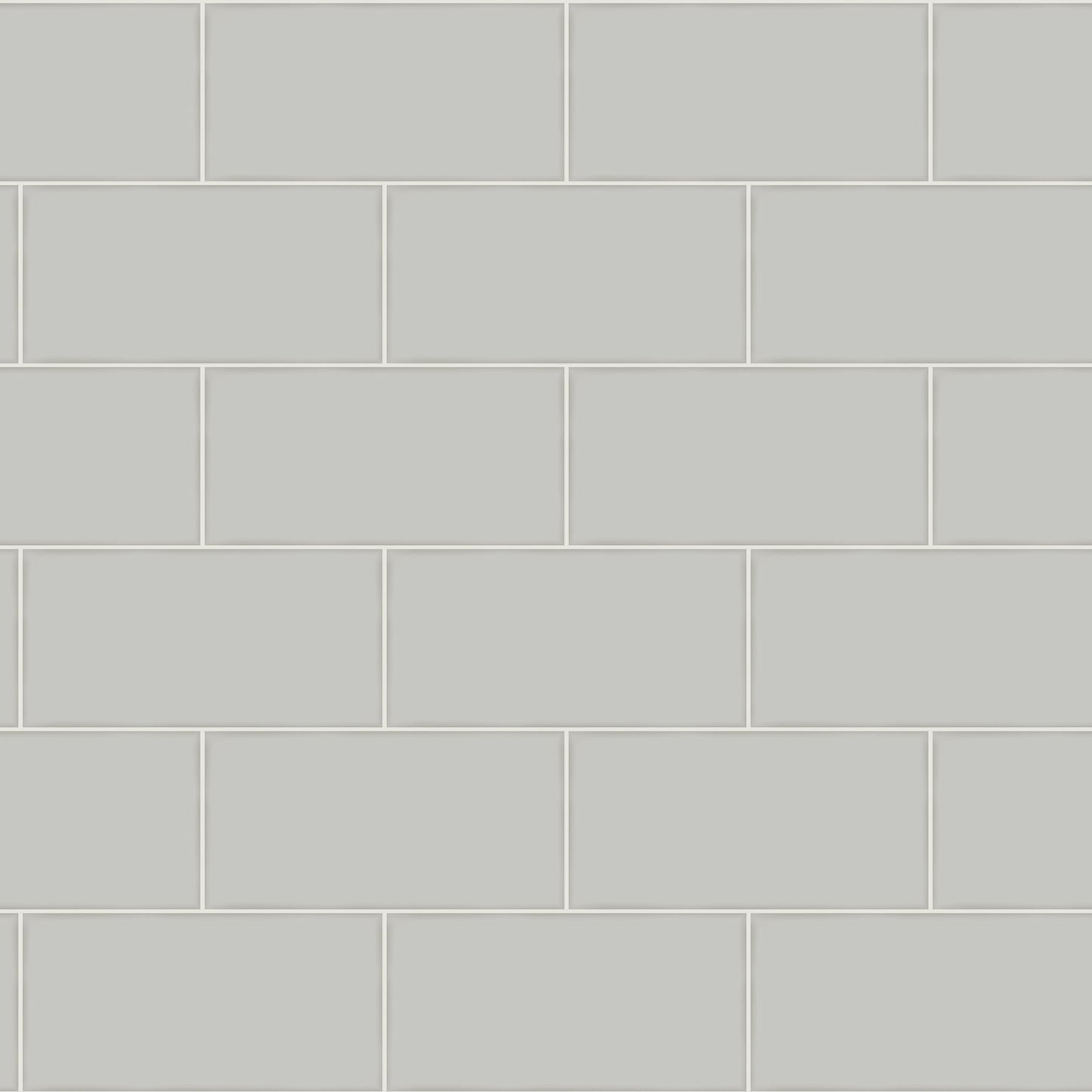 Chesapeake Freedom Grey Subway Tile Wallpaper