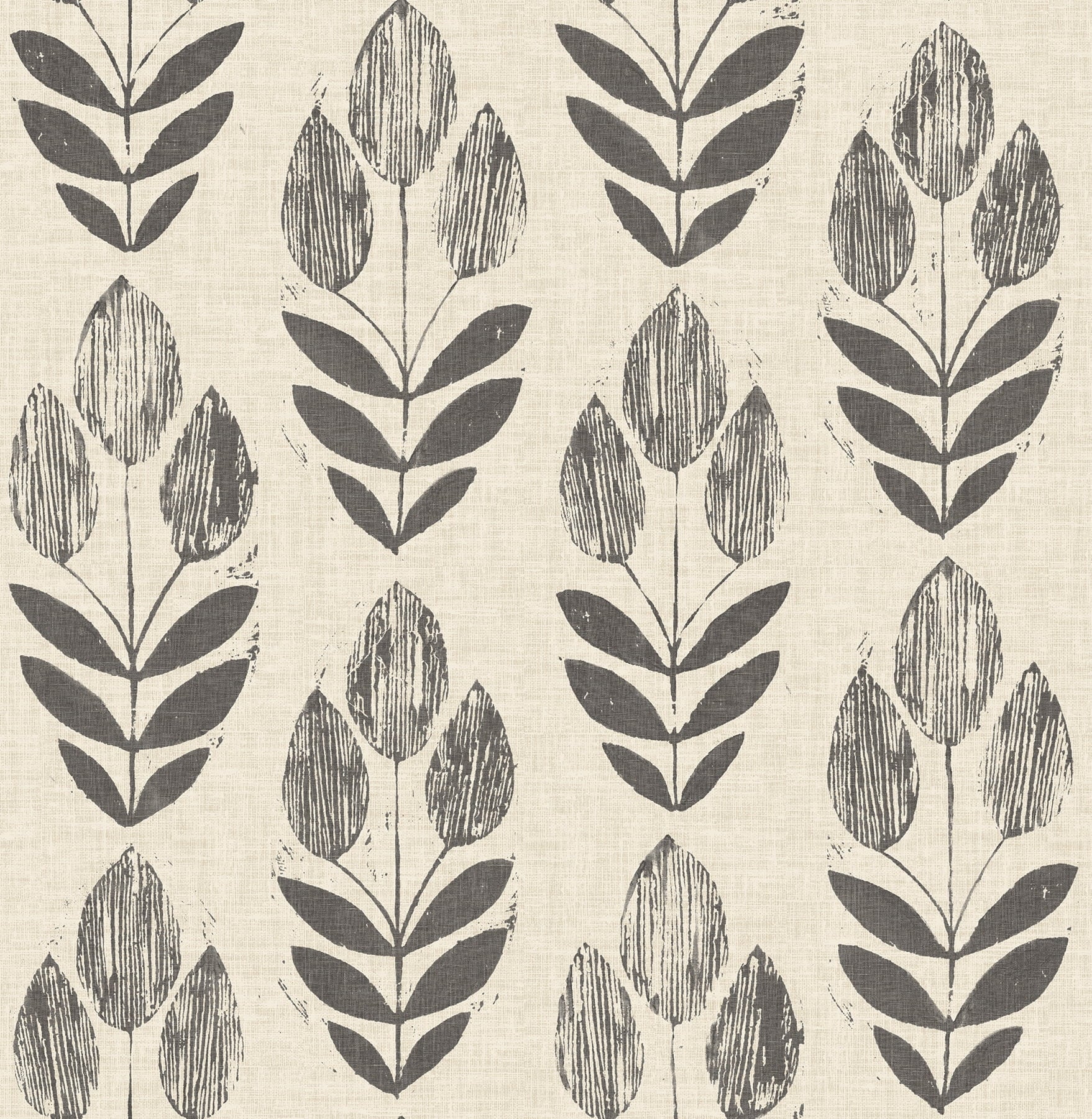 Chesapeake Garland Black Block Tulip Wallpaper