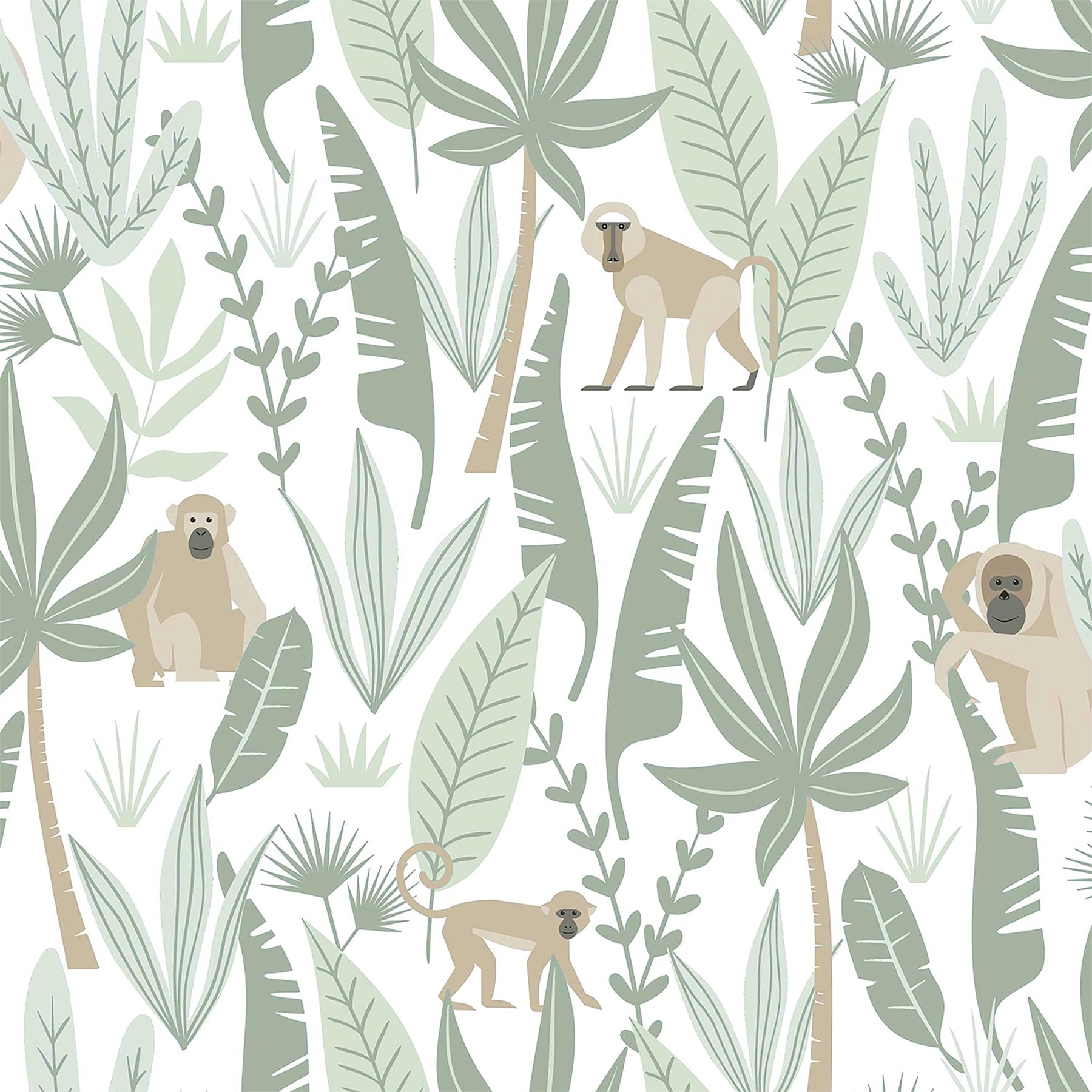 Chesapeake Irie Blue Clouds Wallpaper, 20.9-in by 33-ft