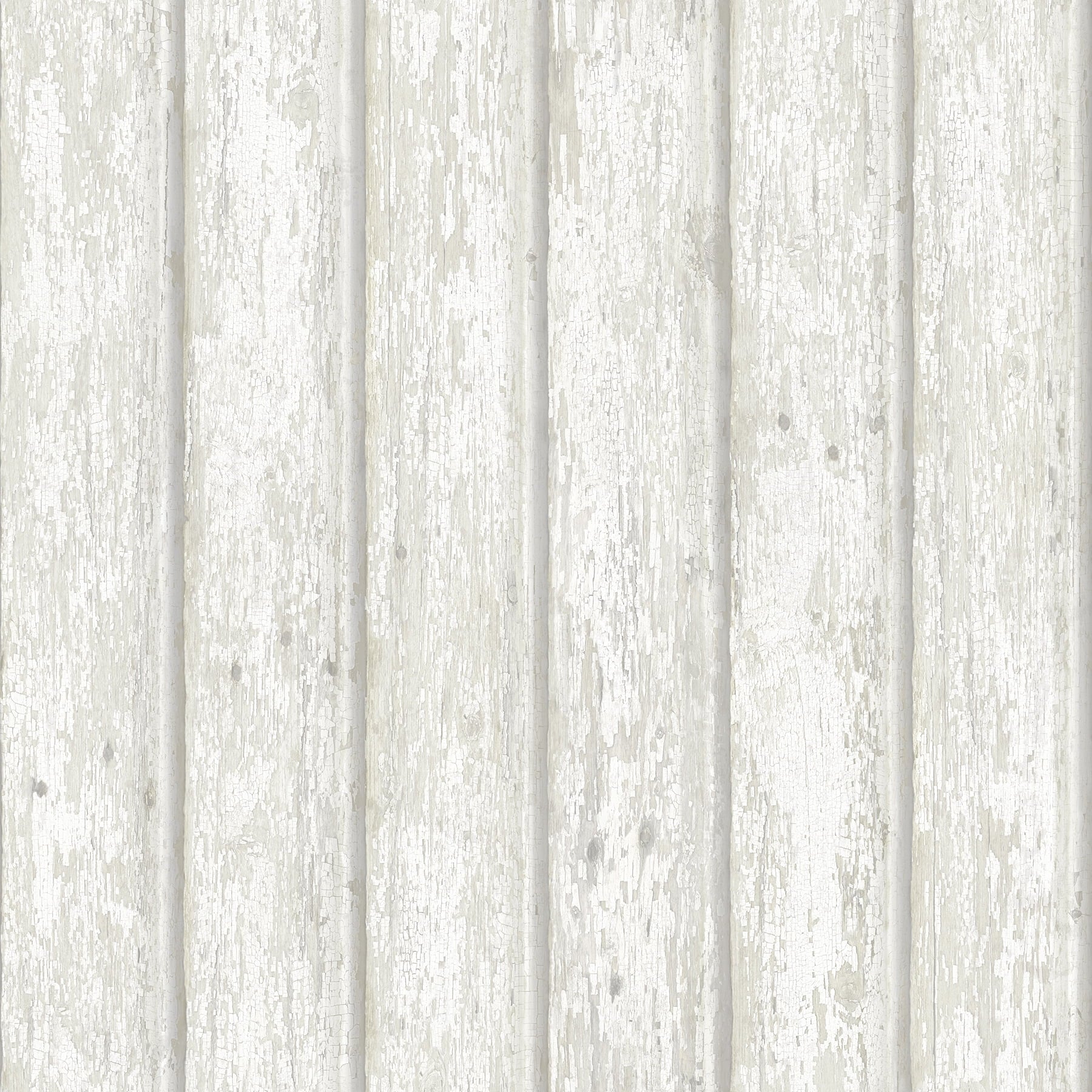 Chesapeake Jack White Weathered Clapboards Wallpaper