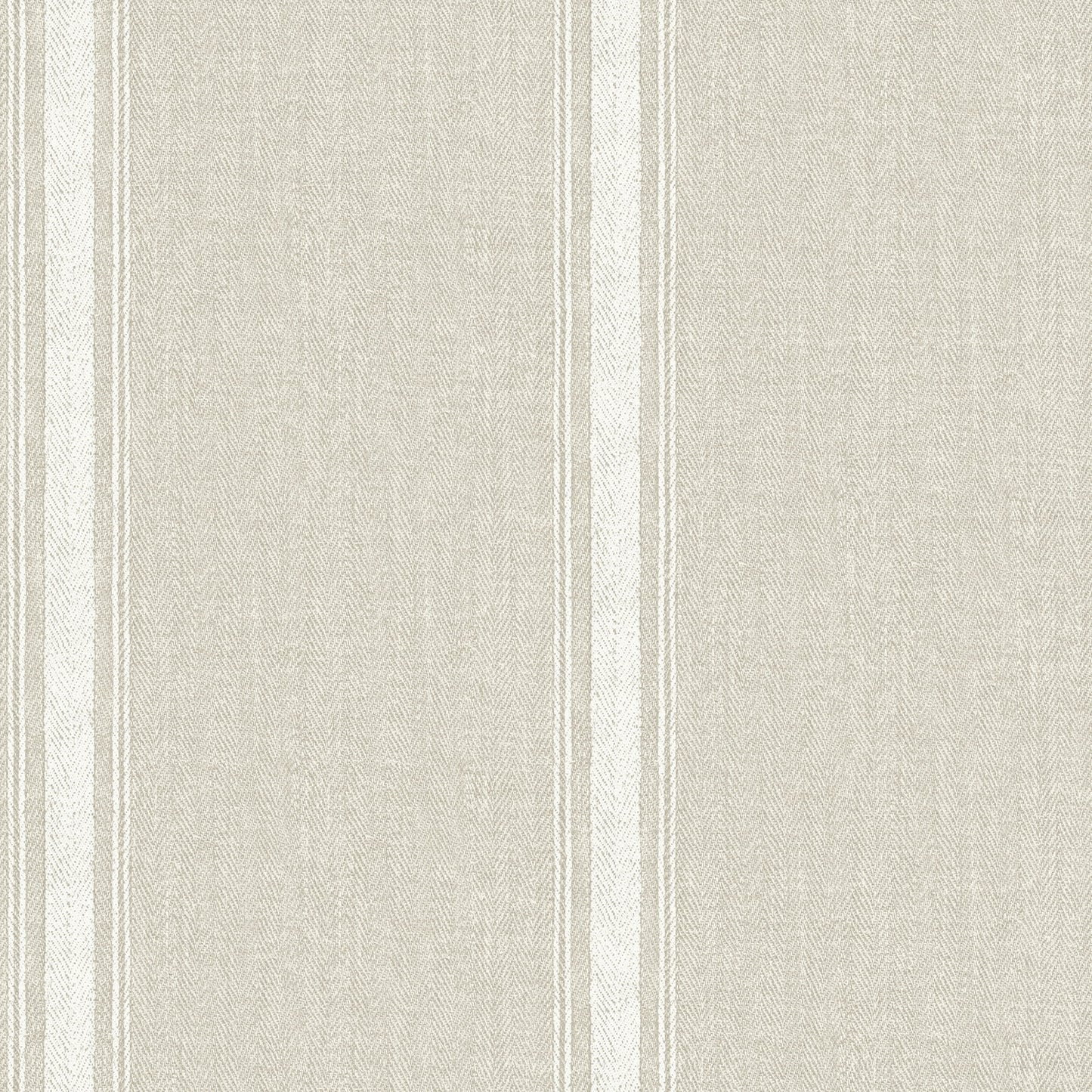 Chesapeake Linette Light Grey Fabric Stripe Prepasted High Performance Wallpaper, 20.5-in by 33-ft, 56.4 sq. ft.